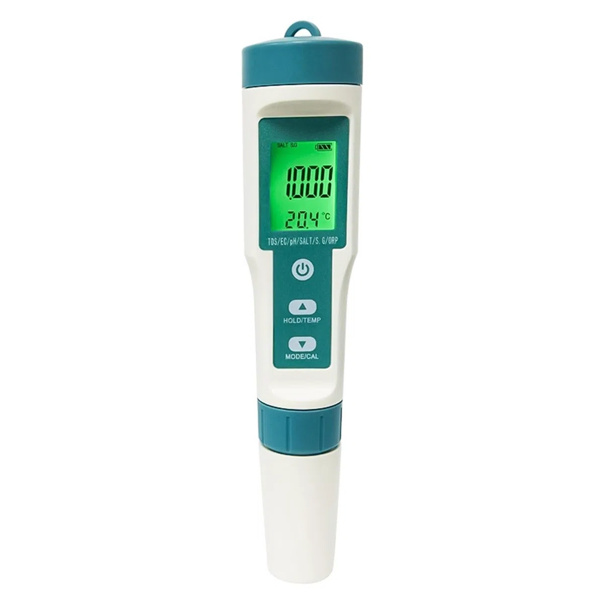 7-in-1 digitaler Wasserqualitätstester | PH/Cl₂/TDS/EC/Härte/Salz/Temperatur-Monitor for Aquarien und Pools