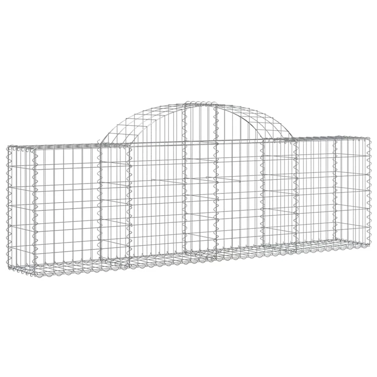 Gab Basket 200x30x40/60cm - Verzinkter Stahldraht Wandkörbe für den Außenbereich, Sichtschutzzaun, Garten, Det, Felsenstützmauer Solut