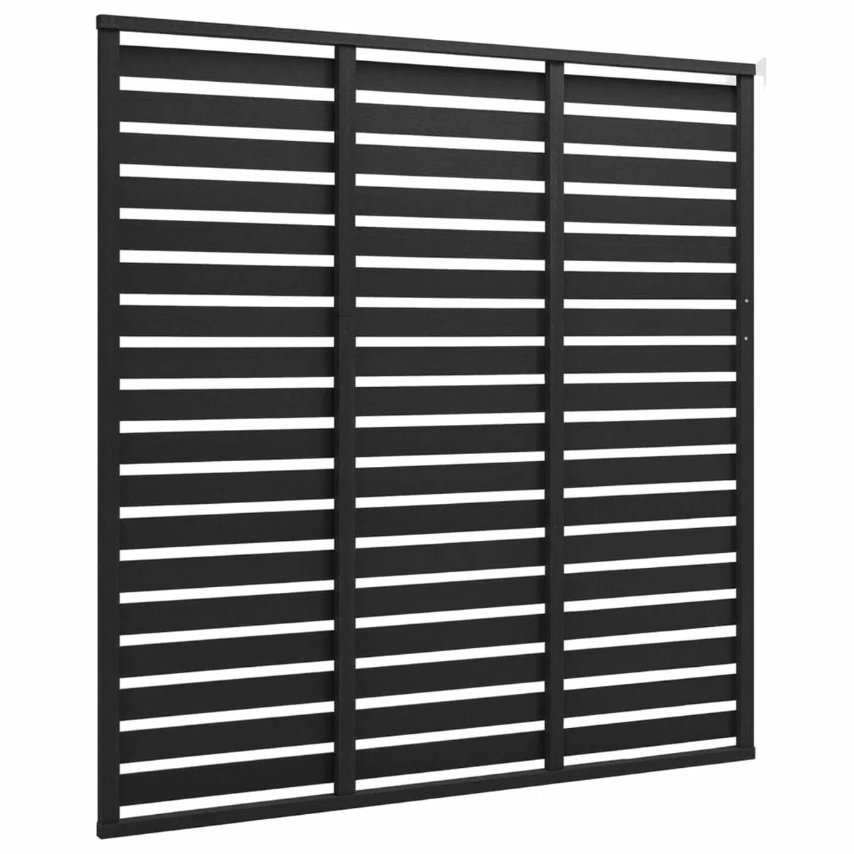 ARKEM Zaunelement WPC 180 x 180 cm Schwarz Sichtschutzzaun Wpc Zaun