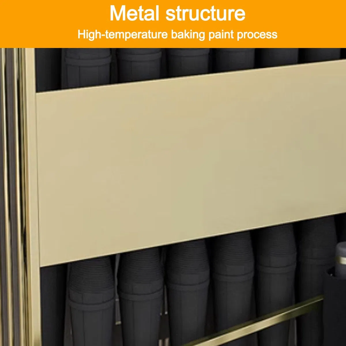 Doppelstöckiger, gewerblicher Schirmständer, großer, stehender Metallschirmhalter, Schirmständer für den Eingangsbereich, Mehrzweckständer