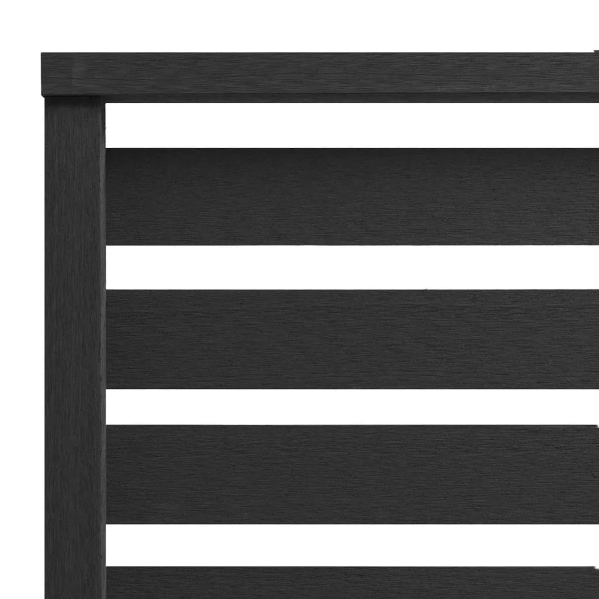 ARKEM Zaunelement WPC 180 x 180 cm Schwarz Sichtschutzzaun Wpc Zaun