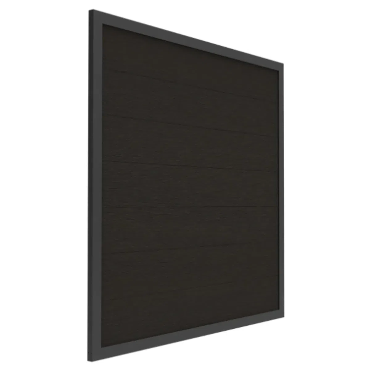 HORI Rahmenzaun WPC Sichtschutz Stecksystem Zaun Garten Gartenzaun Lamellenzaun Windschutz Zaunelemente - 180 x 180 cm - Anthrazit