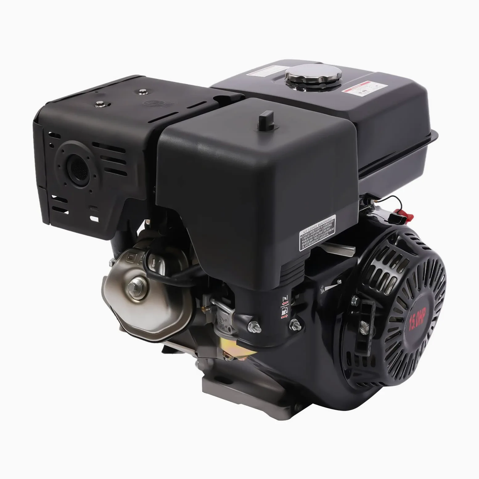 420CC 4 Takt Benzinmotor, 15 PS 9KW Standmotor Motor, 1 Zylinder Industriemotor Benzin Engine Leichtstartmotor