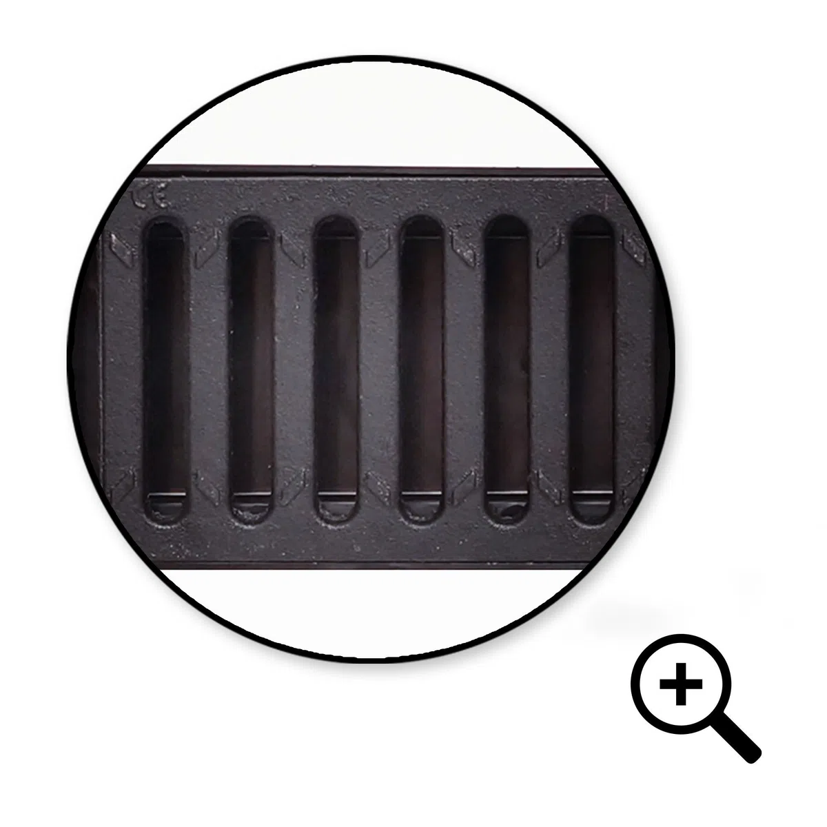 4m Entwässerungsrinne Belastungsklasse B125, 98mm Gußrost komplett SET