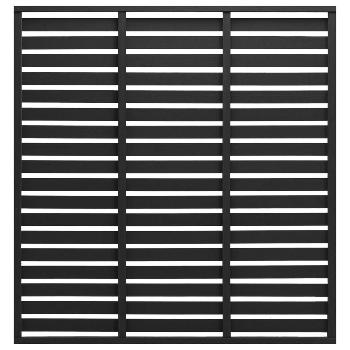 ARKEM Zaunelement WPC 180 x 180 cm Schwarz Sichtschutzzaun Wpc Zaun