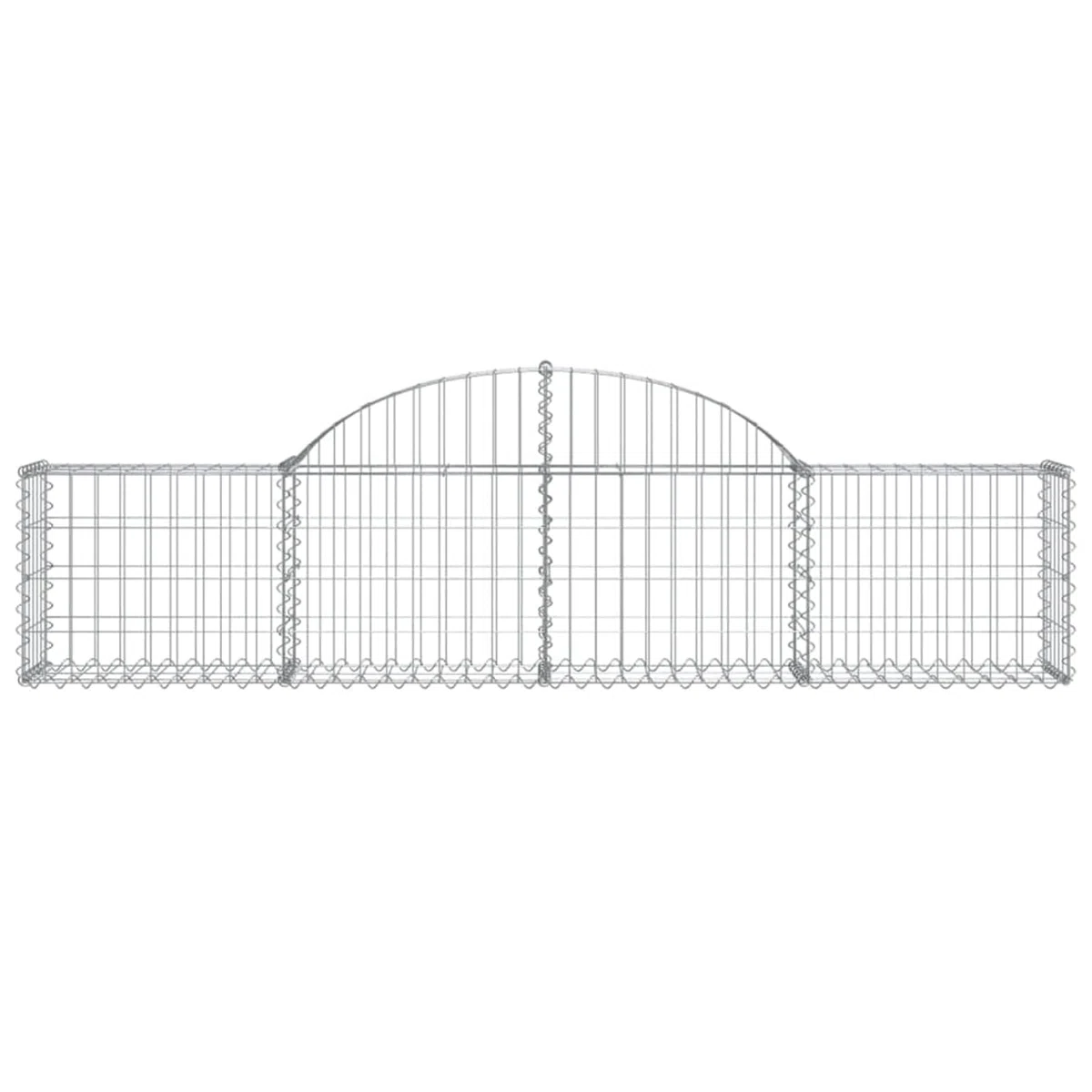 Gab Basket 200x30x40/60cm - Verzinkter Stahldraht Wandkörbe für den Außenbereich, Sichtschutzzaun, Garten, Det, Felsenstützmauer Solut