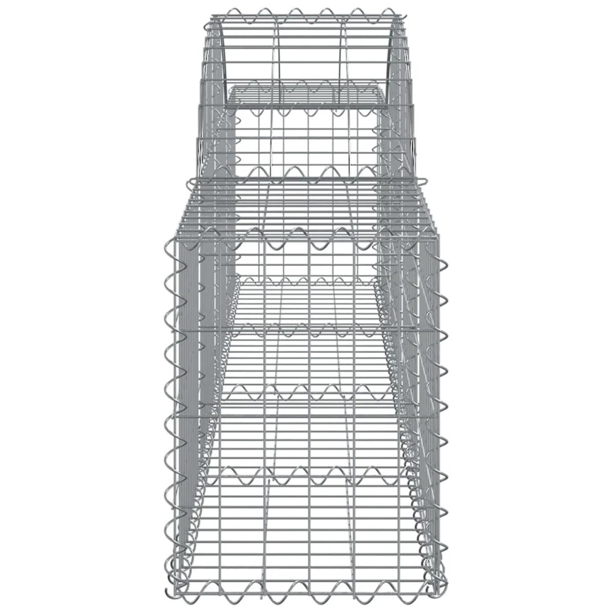 Gab Basket 200x30x40/60cm - Verzinkter Stahldraht Wandkörbe für den Außenbereich, Sichtschutzzaun, Garten, Det, Felsenstützmauer Solut
