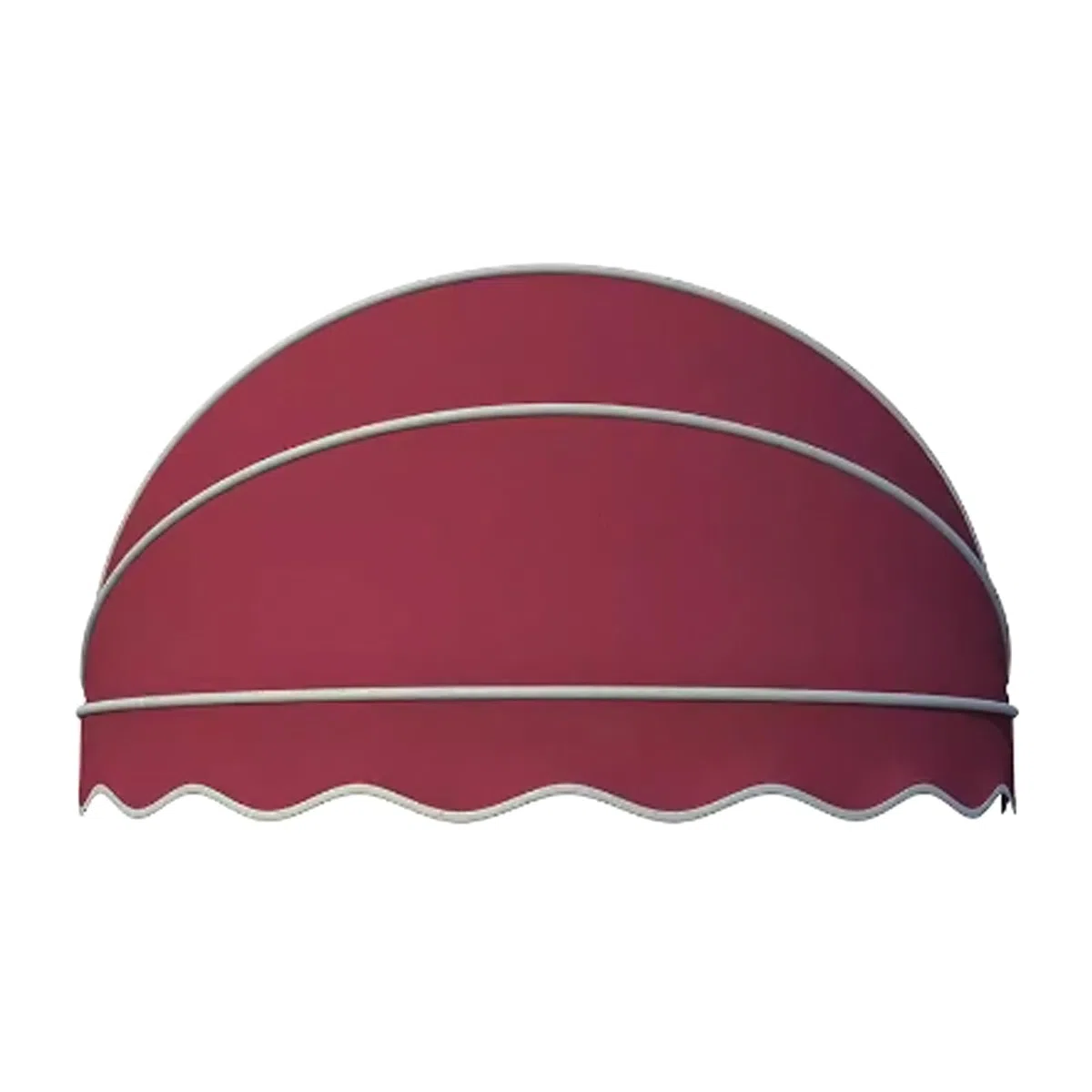 Faltbare Bogenmarkise,Kuppel Terrassenmarkise,Türüberdachung,Draussen Überdachung,Tür-Fenster Polyester Markise,Regenfest,UV-Schutz,Schneeschutz,Inkl. Montagematerial (130cm/51in,Red)